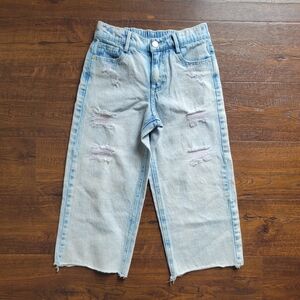 Cropped Wide Leg Jeans